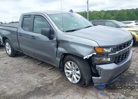 2022 Chevrolet Silverado 1500 Ltd 4Wd Double Cab Standard Bed Custom из США, поврежденный, VIN 1GCRYBEK3NZ100134